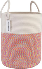 XUANGUO Cotton Rope Laundry Basket Hamper for Clothes Large by XUANGUO