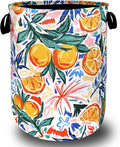 Fruit Orange Laundry Basket Oxford Cloth Foldable Hamper 18.9x16.5 Inch by SELIONLIKN