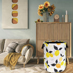 Lemons Laundry Hamper Boho Tropical Fruit Colorful Laundry Basket With Handles Foldable Oxford Cloth Tote Bag Clothes Toy Storage Bucket 18.9 x 16.5 Inch For Bathroom/Laundry/Bedroom - Image 7