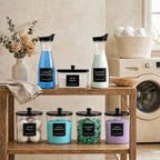 Laundry Room Organization Set, 5 Laundry Containers, 2 detergent dispenser - Image 3