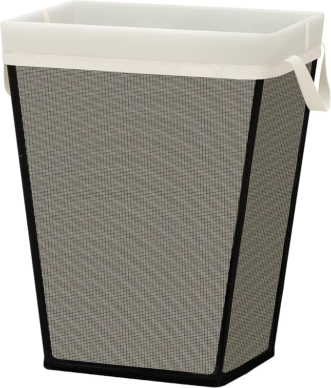 STO STO 75L Laundry Hamper, Space Saving Freestanding Clothes Basket with Iron Frame, Dirty Clothes Storage Bin with Removable Washable Liner for Bedroom, Bathroom, Dorm, Closet, Apartment, Beige by STOSTO
