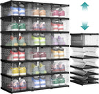 SONGMICS Foldable Shoe Boxes, 6-Tier for 18 Pack, Fit up to US size 13 by Unknown