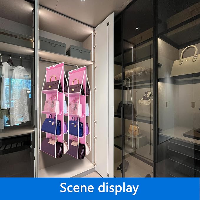 Purse Organizer for Closet, Heavy Duty Hanging Handbag Storage - Image 2