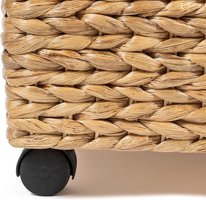 happimess Chett Underbed Storage Bin Wheels 26", Natural - Image 6