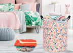 MAIZMZ Girls Storage Basket,Room Decor Laundry Hamper,Waterproof Clothes Organizer for Women Toy Box Large Canvas Collapsible Chest for Home/Dorm/Kitchen/Pet/Office/Closet/Shelf/Gifts - Image 2