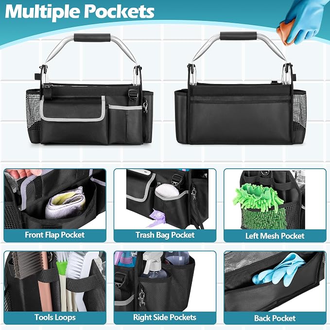 HODRANT Wearable Cleaning Caddy Organizer with Divider & Support Pad - Image 3