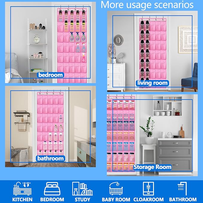 Shoe Rack for Door, Over Door Shoe Organizer for Closet - Image 6