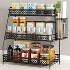 Vintage 3 Tier Bathroom Counter Organizer with Bonus Basket - Image 6
