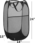 2 pop-up Laundry Hamper，Foldable mesh Laundry Baskets (Each with 2 Reinforced Handles)… - Image 7