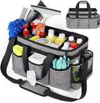 Wearable Cleaning Caddy Bag, Cleaning Caddy Supplies Organizer with Handles for Cleaners & Housekeeper, Under Sink & Car Cleaning Tool Organizers Bag with Adjustable Shoulder Strap&Waist Belt by TexCrafters