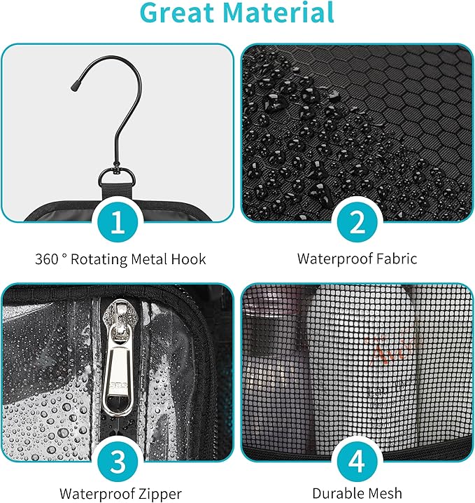 Shower Caddy Portable Mesh Shower Bag for College Dorm Room Essentials - Image 5