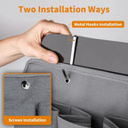 RVZONE RV Shoe Pockets 6 Large Pockets Heavy Hanging Bedside Storage Organizer with Sturdy Hooks for Shoes, Toys and Tools (Pack of 2) - Image 7