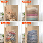 Slim Laundry Hamper with Wheels,15 Gal (55L) Rolling Laundry Basket with lid and wheels Clothes Hamper Foldable Tall Dirty Clothes Basket Sturdy Collapsible Clothes Hamper for Dorm,Laundry Room - Image 6