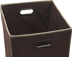 Simple Houseware Foldable Closet Laundry Hamper Basket, Brown - Image 2
