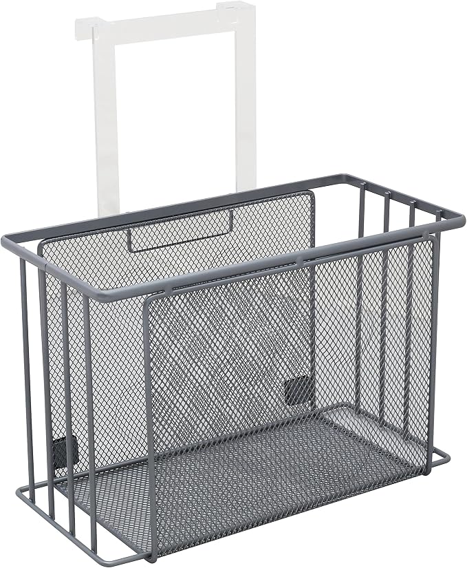 Deco Brothers Over Cabinet Door Organizer, Silver - Image 6