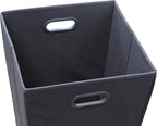 Simple Houseware Foldable Closet Laundry Hamper Basket, Dark Grey - Image 2
