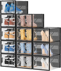 SIMPDIY XL Clear Shoe Storage Boxes, Stackable Shoe Organizer for Closet by DecorateYourHome
