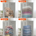 Slim Laundry Hamper with Wheels,20 Gal (75L) Rolling Laundry Basket with lid and wheels Clothes Hamper Foldable Tall Dirty Clothes Basket Sturdy Collapsible Clothes Hamper for Dorm,Laundry Room - Image 7