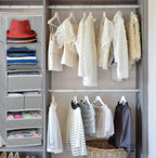 Simple Houseware 6 Shelf Hanging Closet Organizer with 5 Drawers Storage - Image 7