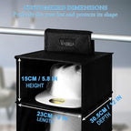 VAESIDA Hat Rack for Closet, 10 Shelf Hanging Hat Organizer for Baseball Caps Storage, Hat Holder Organizer for Hat Display, Best Space Saving Hat Racks for Baseball Cap Organizer, Black - Image 5