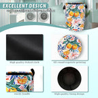 Fruit Orange Laundry Basket Oxford Cloth Foldable Hamper 18.9x16.5 Inch - Image 4