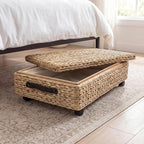 happimess Chett Underbed Storage Bin Wheels 26", Natural - Image 2