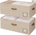 StorageWorks 10 Inch Tall Under Bed Storage Containers with Clear Lid by StorageWorks