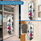 Purse Organizer for Closet, Heavy Duty Hanging Handbag Storage - Image 2