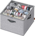 SONGMICS Shoe Organizer for Closet, Fabric Bins, Fits up to 16 Pairs by Unknown