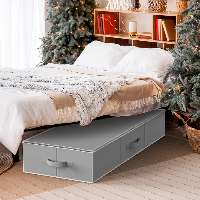 Simple Houseware 41.5" Wrapping Paper Organizer, Fits 40 Rolls, Gray - Image 7