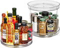 Sorbus Lazy Susan Organizer, Clear Turntable Organizer (Tall + 2 Tiered) by Sorbus