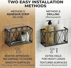 Adhesive Cabinet Door Organizer with Lid Holders & Storage Baskets - Image 4