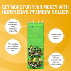 Honeyera Storage for Stuffed Animal - Over Door Organizer for Stuffies, Baby Accessories, and Toy Plush/Easy Installation with Breathable Hanging Pockets (Green) - Image 6