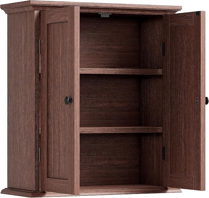 ChooChoo Bathroom Wall Cabinet with 2 Doors, Over The Toilet, Farmhouse - Image 7