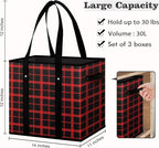 Reusable Grocery Bags 6 Pack, Foldable & Water Resistant Shopping Bags - Image 5