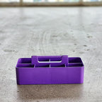8 Compartments DIY Dividers,Large caddy, Multi Purpose, Simple, Portable, Stackable, Modern Solution for School, Office,MADE IN USA (Royal Purple) - Image 7