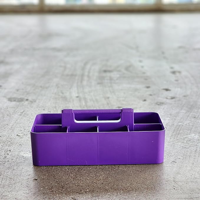 8 Compartments DIY Dividers,Large caddy, Multi Purpose, Simple, Portable, Stackable, Modern Solution for School, Office,MADE IN USA (Royal Purple) - Image 7