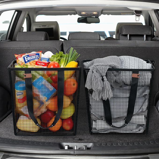 STORAGE MANIAC Collapsible Laundry Basket, 16.9 Gal. Large Pop-up Laundry Hamper with Long Carry Handles, Space-Saving Foldable Clothes Hamper with Bottom Elastic Band, Travel Laundry Bags, Mesh Black - Image 2