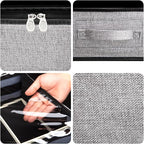 Set of 2, Under Bed Shoe Storage Organizer, Light Grey - Image 2