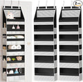 Criusia 2 Pack Over the Door Organizer, Heavy-Duty 6-Shelf Hanging Storage with 13 Mesh Pockets, 55lbs Capacity Behind the Door Storage for Nursery, Bathroom, Bedroom, and Dorm, Black by Criusia