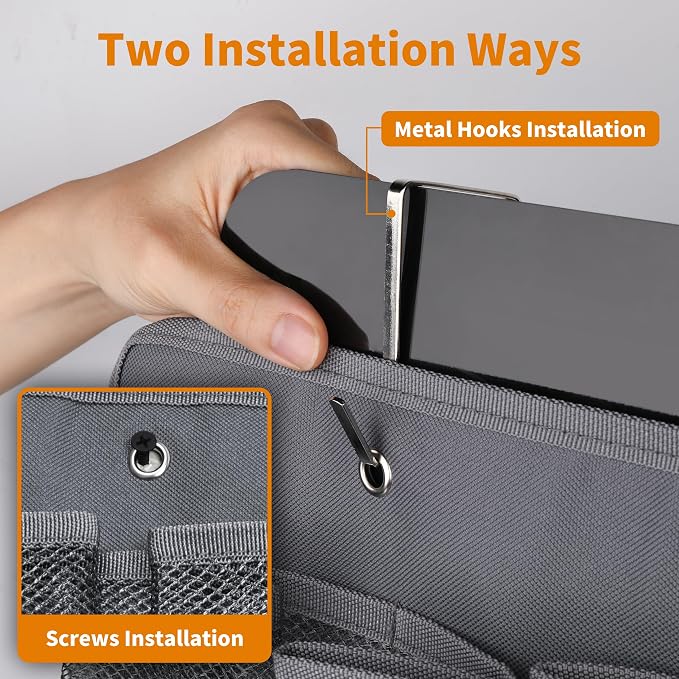 RVZONE RV Shoe Pockets 6 Large Pockets, Hanging Organizer with Sturdy Hooks - Image 7