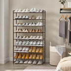 Nunsino Shoe Rack for Closet, Metal Shoe Organizer, 8 Tier Garage Shoe Rack Max Holds 40 Pairs,Shoe Storage Shelf,Entryway, Bronze - Image 2