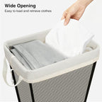 STO STO 75L Laundry Hamper, Space Saving Freestanding Clothes Basket with Iron Frame, Dirty Clothes Storage Bin with Removable Washable Liner for Bedroom, Bathroom, Dorm, Closet, Apartment, Beige - Image 8