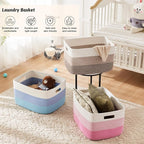 Artfeel Blanket Basket,Rectangle Woven Baskets for Storage,65L Laundry Basket for Decorative Nursery Blanket,Toys,Dirty Clothes and Magazine in Shelves,Baby Room,and Living Room - Image 6