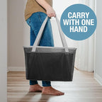CleverMade EcoBasket Collapsible Grocery Tote, 30L Structured Tote Bag - Image 6