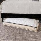 Household Essentials Cedarline Under Bed Storage Bag with Heavy‑Duty Cotton Canvas and Durable 3‑Sided Zipper, Natural Finish - Image 5