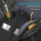 Hleelomi 5 Pack 43-in Garment Bag for Hanging Clothes Black Suit Bag - Image 4