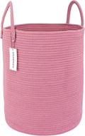 XUANGUO Cotton Rope Laundry Basket Hamper for Clothes, grape purple by XUANGUO