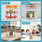 Sorbus Lazy Susan Organizer, Clear Turntable Organizer (2 Tiered 2 Pack) - Image 5