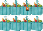 Reusable Grocery Bags 8 Pack, Foldable & Water Resistant Shopping Bags by WiseLife